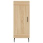 vidaXL Aparador de madera contrachapada roble Sonoma 34,5x34x180 cm vidaXL Aparador de madera contrachapada roble Sonoma 34,5x34x180 cm