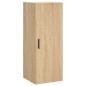 vidaXL Aparador de madera contrachapada roble Sonoma 34,5x34x180 cm vidaXL Aparador de madera contrachapada roble Sonoma 34,5x34x180 cm