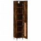 vidaXL Aparador de madera contrachapada roble ahumado 34,5x34x180 cm vidaXL Aparador de madera contrachapada roble ahumado 34,5x34x180 cm