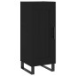 vidaXL Aparador de madera contrachapada negro 34,5x34x180 cm