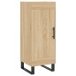 vidaXL Aparador de madera contrachapada roble Sonoma 34,5x34x180 cm