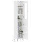 vidaXL Aparador alto madera contrachapada blanco brillo 34,5x34x180 cm vidaXL Aparador alto madera contrachapada blanco brillo 34,5x34x180 cm