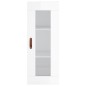 vidaXL Aparador alto madera contrachapada blanco brillo 34,5x34x180 cm vidaXL Aparador alto madera contrachapada blanco brillo 34,5x34x180 cm