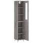 vidaXL Aparador alto madera contrachapada gris Sonoma 34,5x34x180 cm vidaXL Aparador alto madera contrachapada gris Sonoma 34,5x34x180 cm