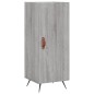 vidaXL Aparador alto madera contrachapada gris Sonoma 34,5x34x180 cm vidaXL Aparador alto madera contrachapada gris Sonoma 34,5x34x180 cm