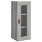 vidaXL Aparador alto madera contrachapada gris Sonoma 34,5x34x180 cm vidaXL Aparador alto madera contrachapada gris Sonoma 34,5x34x180 cm