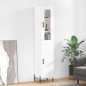 vidaXL Aparador alto madera contrachapada blanco brillo 34,5x34x180 cm vidaXL Aparador alto madera contrachapada blanco brillo 34,5x34x180 cm