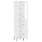 vidaXL Aparador alto madera contrachapada blanco brillo 34,5x34x180 cm vidaXL Aparador alto madera contrachapada blanco brillo 34,5x34x180 cm