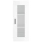 vidaXL Aparador alto madera contrachapada blanco brillo 34,5x34x180 cm vidaXL Aparador alto madera contrachapada blanco brillo 34,5x34x180 cm