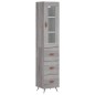 vidaXL Aparador alto madera contrachapada gris Sonoma 34,5x34x180 cm vidaXL Aparador alto madera contrachapada gris Sonoma 34,5x34x180 cm