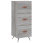 vidaXL Aparador alto madera contrachapada gris Sonoma 34,5x34x180 cm vidaXL Aparador alto madera contrachapada gris Sonoma 34,5x34x180 cm