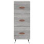vidaXL Aparador alto madera contrachapada gris Sonoma 34,5x34x180 cm vidaXL Aparador alto madera contrachapada gris Sonoma 34,5x34x180 cm