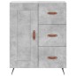 vidaXL Aparador alto madera contrachapada gris hormigón 69,5x34x180 cm vidaXL Aparador alto madera contrachapada gris hormigón 69,5x34x180 cm