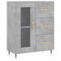 vidaXL Aparador alto madera contrachapada gris hormigón 69,5x34x180 cm vidaXL Aparador alto madera contrachapada gris hormigón 69,5x34x180 cm