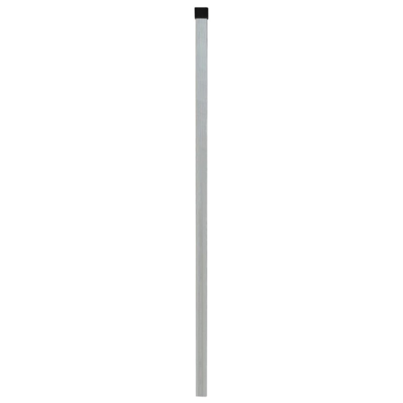 vidaXL Postes de valla 10 uds acero galvanizado plateado 200 cm vidaXL Postes de valla 10 uds acero galvanizado plateado 200 cm