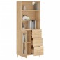 vidaXL Aparador alto madera contrachapada color roble 69,5x34x180 cm vidaXL Aparador alto madera contrachapada color roble 69,5x34x180 cm