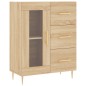 vidaXL Aparador alto madera contrachapada color roble 69,5x34x180 cm vidaXL Aparador alto madera contrachapada color roble 69,5x34x180 cm