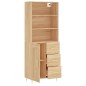 vidaXL Aparador alto madera contrachapada color roble 69,5x34x180 cm vidaXL Aparador alto madera contrachapada color roble 69,5x34x180 cm
