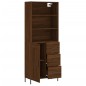 vidaXL Aparador alto madera contrachapada marrón roble 69,5x34x180 cm vidaXL Aparador alto madera contrachapada marrón roble 69,5x34x180 cm
