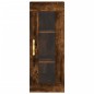 vidaXL Aparador de madera contrachapada roble ahumado 34,5x34x180 cm vidaXL Aparador de madera contrachapada roble ahumado 34,5x34x180 cm