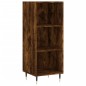 vidaXL Aparador de madera contrachapada roble ahumado 34,5x34x180 cm vidaXL Aparador de madera contrachapada roble ahumado 34,5x34x180 cm