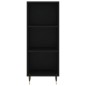vidaXL Aparador de madera contrachapada negro 34,5x34x180 cm vidaXL Aparador de madera contrachapada negro 34,5x34x180 cm