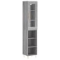vidaXL Aparador alto madera contrachapada gris Sonoma 34,5x34x180 cm vidaXL Aparador alto madera contrachapada gris Sonoma 34,5x34x180 cm
