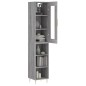 vidaXL Aparador alto madera contrachapada gris Sonoma 34,5x34x180 cm vidaXL Aparador alto madera contrachapada gris Sonoma 34,5x34x180 cm