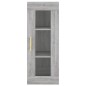vidaXL Aparador alto madera contrachapada gris Sonoma 34,5x34x180 cm vidaXL Aparador alto madera contrachapada gris Sonoma 34,5x34x180 cm