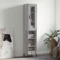 vidaXL Aparador alto madera contrachapada gris Sonoma 34,5x34x180 cm vidaXL Aparador alto madera contrachapada gris Sonoma 34,5x34x180 cm