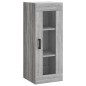 vidaXL Aparador alto madera contrachapada gris Sonoma 34,5x34x180 cm vidaXL Aparador alto madera contrachapada gris Sonoma 34,5x34x180 cm