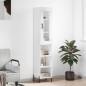vidaXL Aparador alto madera contrachapada blanco brillo 34,5x34x180 cm vidaXL Aparador alto madera contrachapada blanco brillo 34,5x34x180 cm