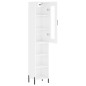 vidaXL Aparador alto madera contrachapada blanco brillo 34,5x34x180 cm vidaXL Aparador alto madera contrachapada blanco brillo 34,5x34x180 cm