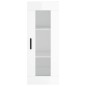 vidaXL Aparador alto madera contrachapada blanco brillo 34,5x34x180 cm vidaXL Aparador alto madera contrachapada blanco brillo 34,5x34x180 cm