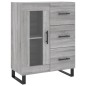 vidaXL Aparador alto madera contrachapada gris sonoma 69,5x34x180 cm vidaXL Aparador alto madera contrachapada gris sonoma 69,5x34x180 cm