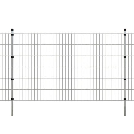 vidaXL Postes de valla 20 uds acero galvanizado plateado 170 cm