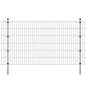 vidaXL Postes de valla 20 uds acero galvanizado plateado 170 cm vidaXL Postes de valla 20 uds acero galvanizado plateado 170 cm