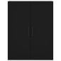 vidaXL Aparador alto madera contrachapada negro 69,5x34x180 cm vidaXL Aparador alto madera contrachapada negro 69,5x34x180 cm