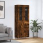 vidaXL Aparador alto madera contrachapada roble ahumado 69,5x34x180 cm vidaXL Aparador alto madera contrachapada roble ahumado 69,5x34x180 cm
