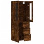 vidaXL Aparador alto madera contrachapada roble ahumado 69,5x34x180 cm vidaXL Aparador alto madera contrachapada roble ahumado 69,5x34x180 cm