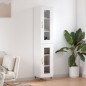 vidaXL Aparador alto madera contrachapada blanco 34,5x34x180 cm vidaXL Aparador alto madera contrachapada blanco 34,5x34x180 cm