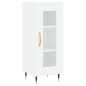 vidaXL Aparador alto madera contrachapada blanco 34,5x34x180 cm vidaXL Aparador alto madera contrachapada blanco 34,5x34x180 cm
