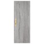 vidaXL Aparador alto madera contrachapada gris Sonoma 34,5x34x180 cm