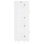 vidaXL Aparador alto madera contrachapada blanco 34,5x34x180 cm vidaXL Aparador alto madera contrachapada blanco 34,5x34x180 cm