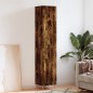 vidaXL Aparador de madera contrachapada roble ahumado 34,5x34x180 cm vidaXL Aparador de madera contrachapada roble ahumado 34,5x34x180 cm