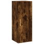 vidaXL Aparador de madera contrachapada roble ahumado 34,5x34x180 cm vidaXL Aparador de madera contrachapada roble ahumado 34,5x34x180 cm