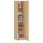 vidaXL Aparador de madera contrachapada roble Sonoma 34,5x34x180 cm vidaXL Aparador de madera contrachapada roble Sonoma 34,5x34x180 cm