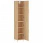 vidaXL Aparador de madera contrachapada roble Sonoma 34,5x34x180 cm vidaXL Aparador de madera contrachapada roble Sonoma 34,5x34x180 cm
