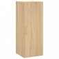 vidaXL Aparador de madera contrachapada roble Sonoma 34,5x34x180 cm vidaXL Aparador de madera contrachapada roble Sonoma 34,5x34x180 cm