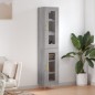vidaXL Aparador alto madera contrachapada gris Sonoma 34,5x34x180 cm vidaXL Aparador alto madera contrachapada gris Sonoma 34,5x34x180 cm